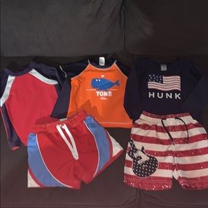 Boys Swim Lot